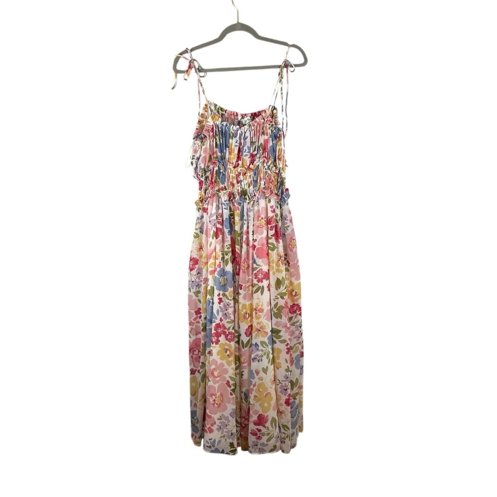 En Saison Floral Maxi Dress in Pink, Blue, Yellow, Green